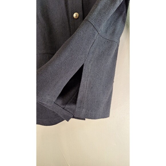Vtg PAUL REID Silk Textured Button Up Jacket Women Sz S Quiet Luxury Workwear - Picture 8 of 8